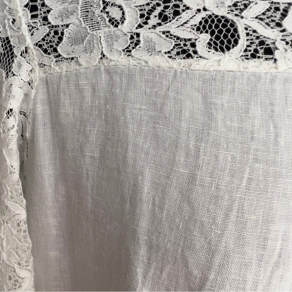 LUNGO L’ARNO Linen Lace Tunic - Picture 3 of 8